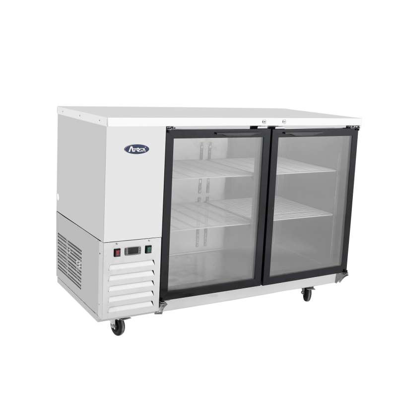 Atosa MBB59GGR 59-inch Back Bar Glass Door Refrigerator